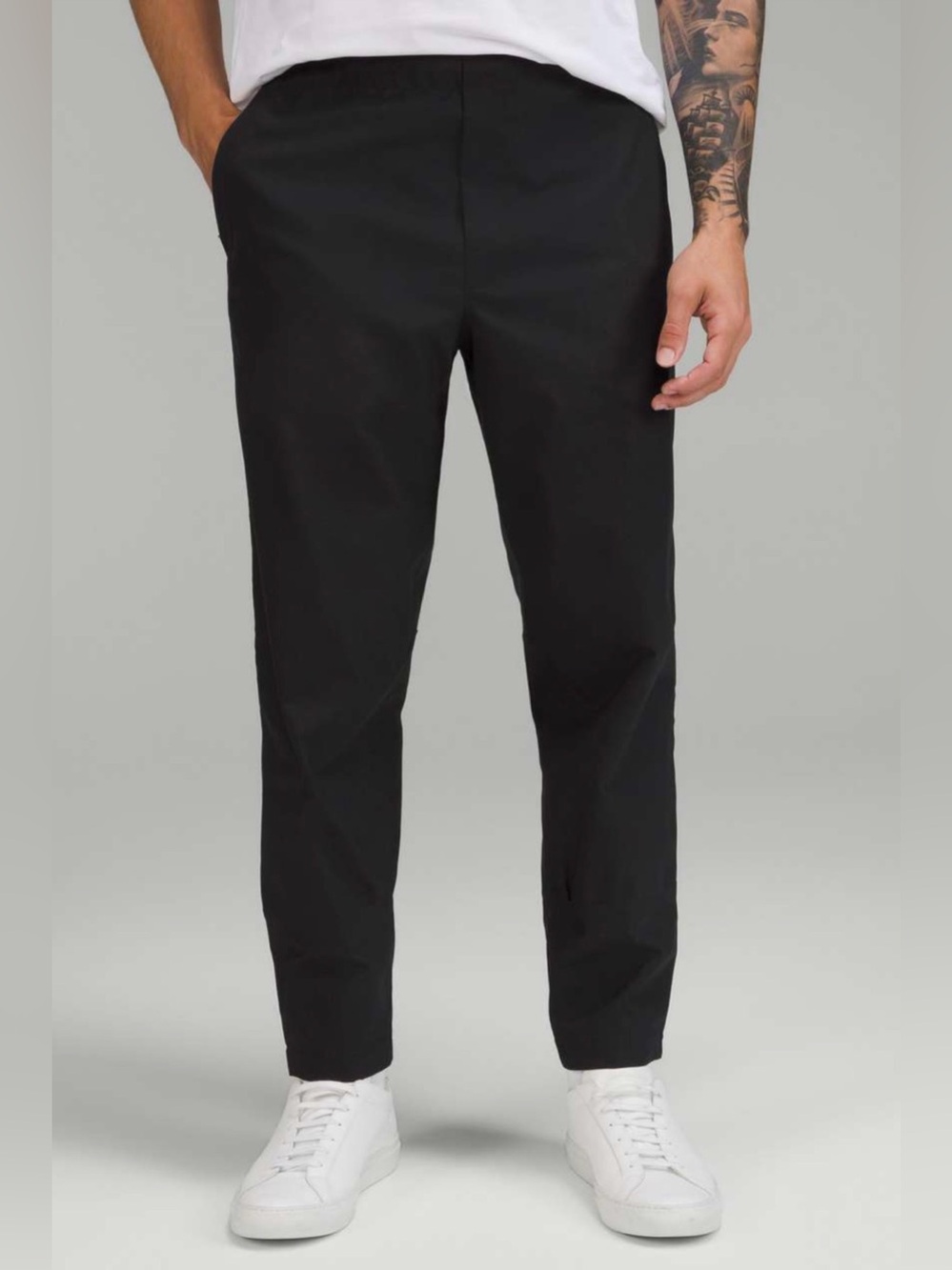 Lululemon New Venture Trousers Black Twill Fabric Pant Mens Medium